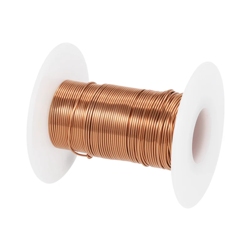 0.6mm Magnet Wire 66ft Enameled Magnet Winding Copper Wire 50g,Brown