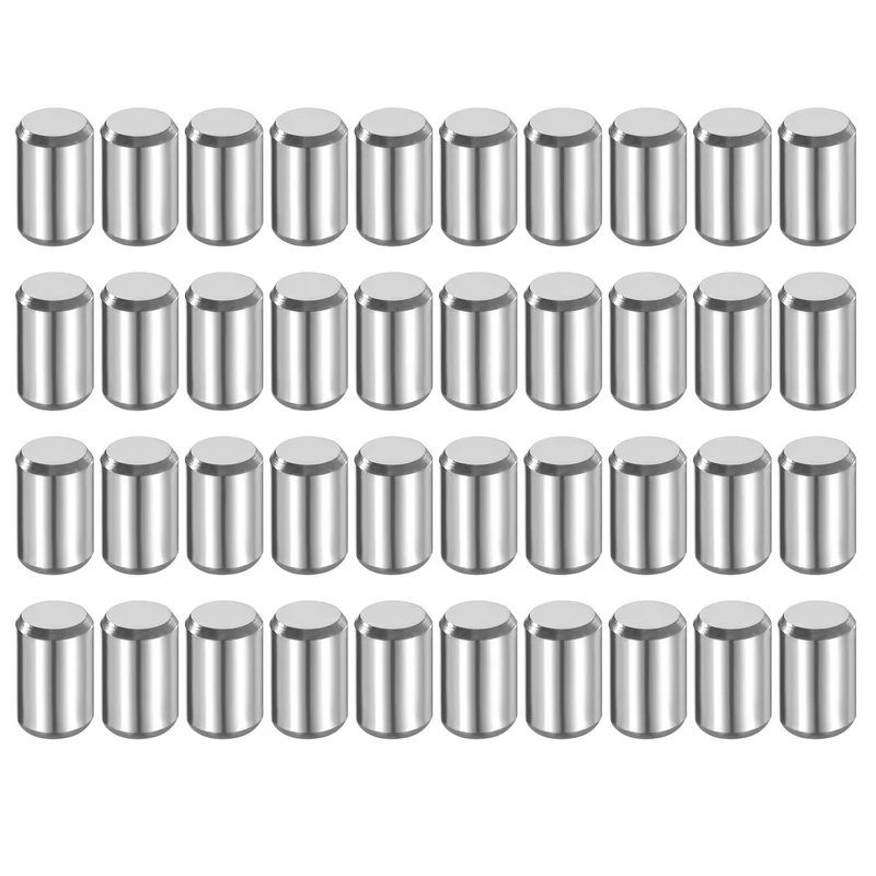 40 Pcs 6 mm x 10 mm Dowel Pins 316L Stainless Steel Shelf Support Peg Pin