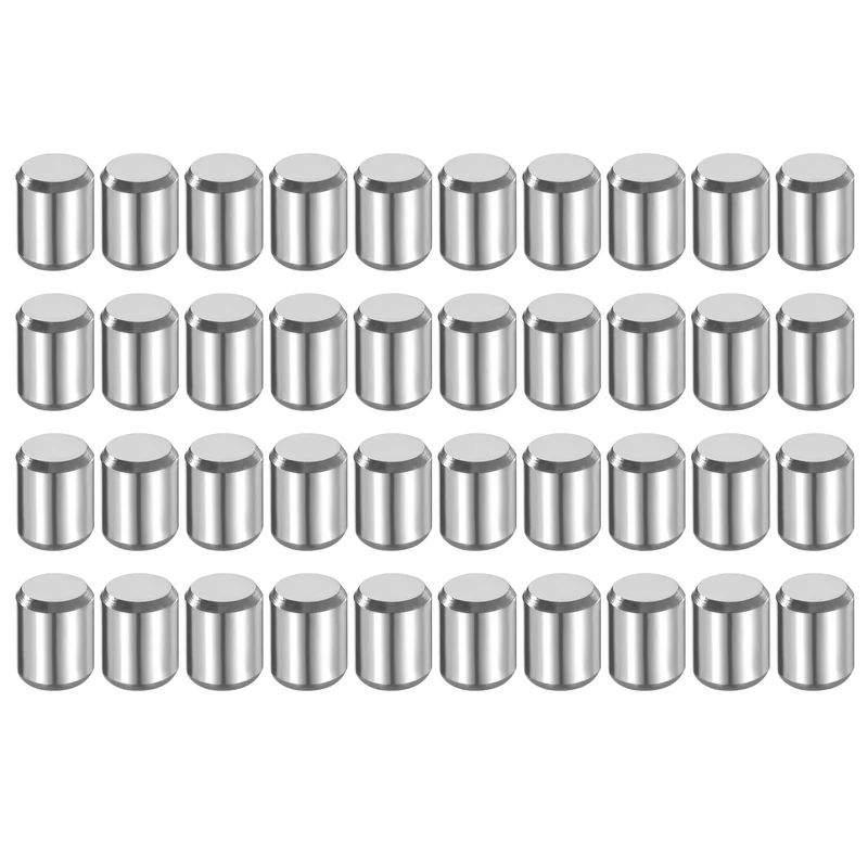 40 Pcs 6 mm x 8 mm Dowel Pins 316L Stainless Steel Shelf Support Peg Pin