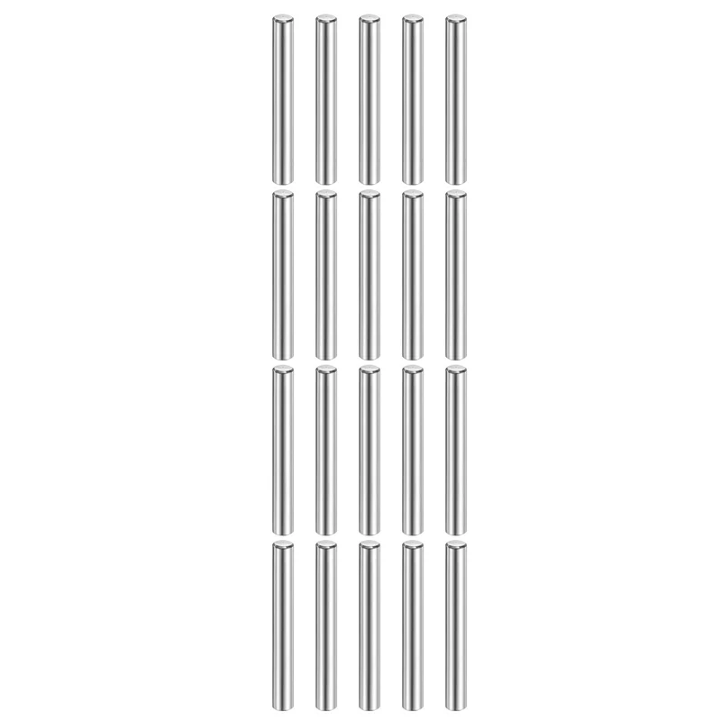 20 Pcs 5 mm x 50 mm Dowel Pins 316L Stainless Steel Shelf Support Peg Pin