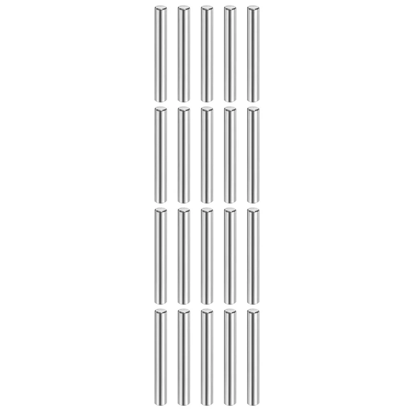 20 Pcs 5 mm x 45 mm Dowel Pins 316L Stainless Steel Shelf Support Peg Pin