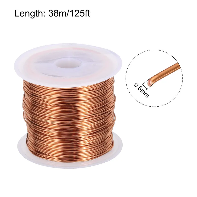 0.6mm Magnet Wire 125ft Enameled Copper Wire Enameled Magnet Winding Wire 100g