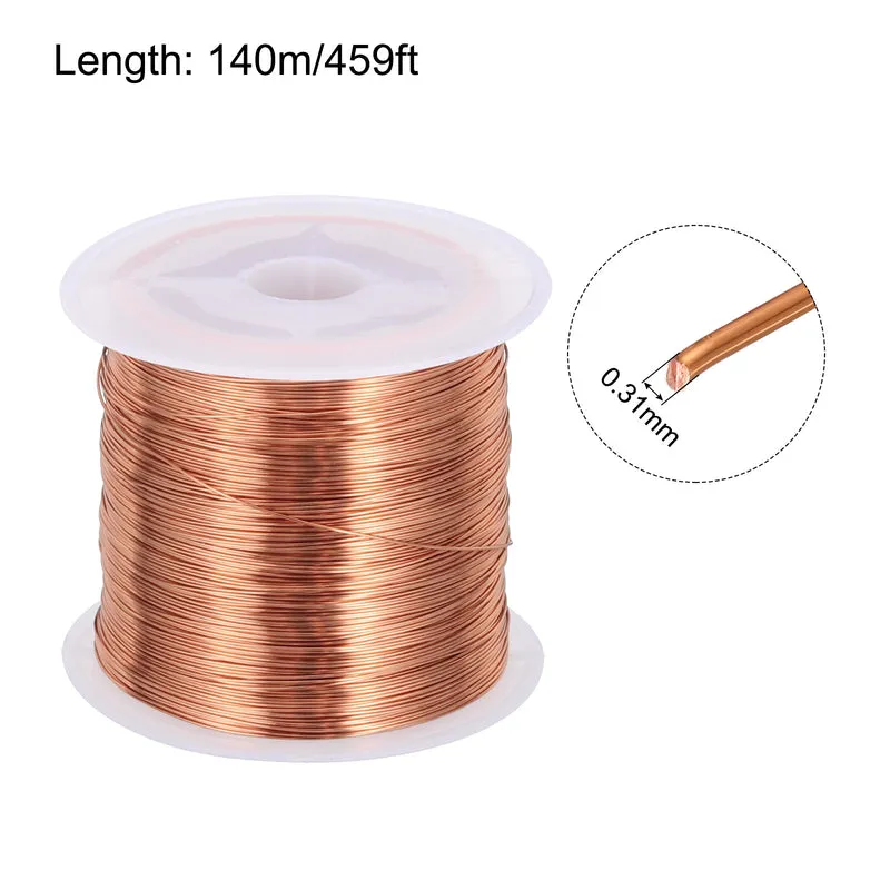 0.31mm Magnet Wire 459ft Enameled Copper Wire Enameled Magnet Winding Wire 100g