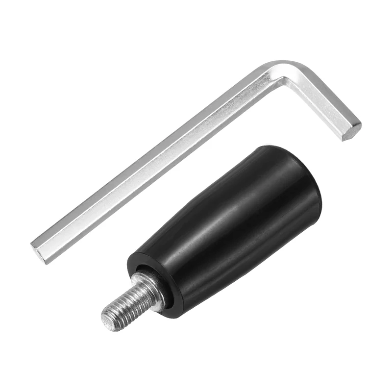 1Set M5 x P0.8 Revolving Crank Handle 42mm Male Threaded Machine Handwheel