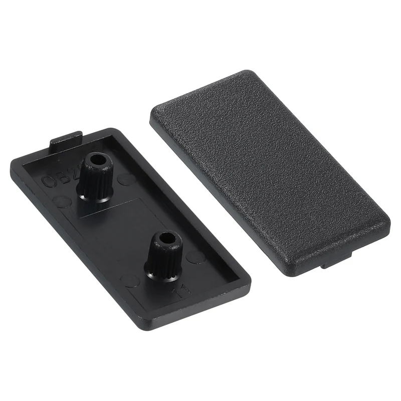 14Pcs Extruded End Cap Nylon 80x40mm 4080 Series European Black