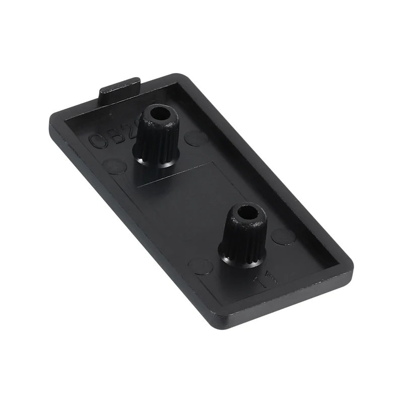 14Pcs Extruded End Cap Nylon 80x40mm 4080 Series European Black