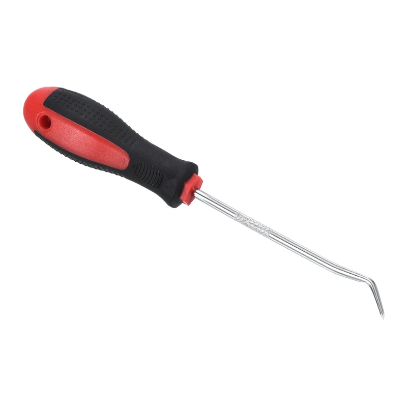 O-Ring 45 Degree Hook 150mm, Oil Seal Gasket Precision Screwdriver Puller Remover Removal Tool, Red