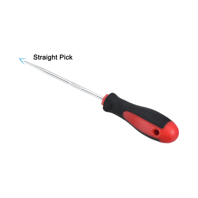 O-Ring Straight Pick 150mm, Oil Seal Gasket Precision Screwdriver Puller Remover Removal Tool, Red