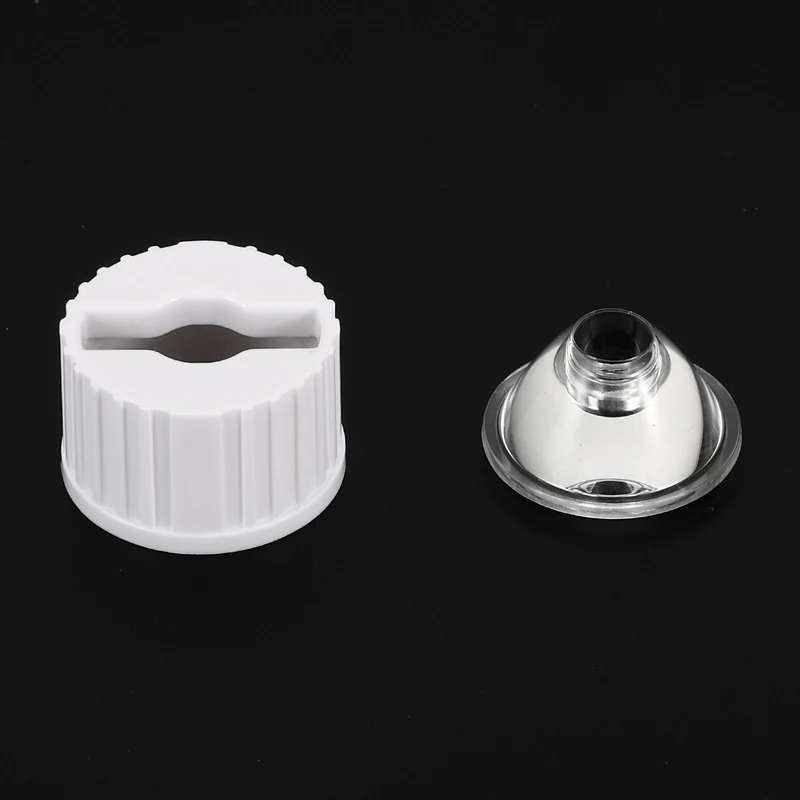 20mm LED Lens 15 Degree with Plastic Holder, 20 Set Acrylic Optical Lenses for 1W 3W High Power LED Light, White/Transparent