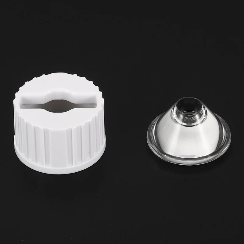 20mm LED Lens 60 Degree with Plastic Holder, 8 Set Acrylic Optical Lenses for 1W 3W High Power LED Light, White/Transparent