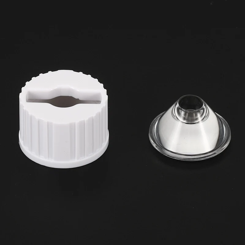 20mm LED Lens 45 Degree with Plastic Holder, 8 Set Acrylic Optical Lenses for 1W 3W High Power LED Light, White/Transparent