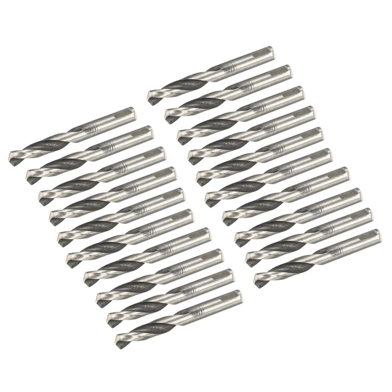 6mmx57mm M42 HSS 2-Flute Pilot Drilling Drill Bits 20pcs for Hole Saw Arbor