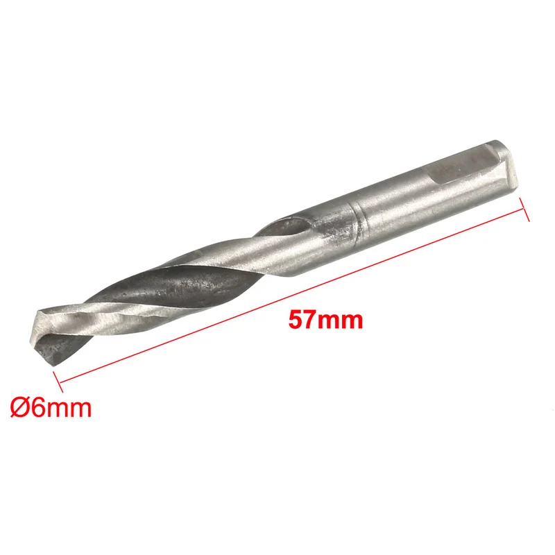 6mmx57mm M42 HSS 2-Flute Pilot Drilling Drill Bits 20pcs for Hole Saw Arbor