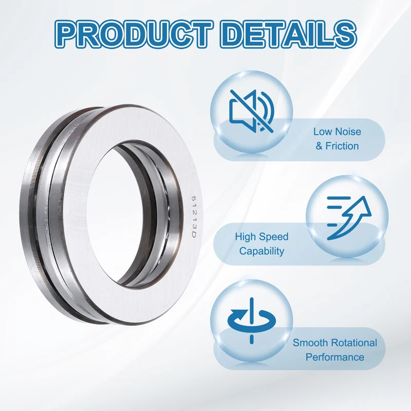 51213D Thrust Ball Bearing, Axial Ball Bearing 64x100x27mm