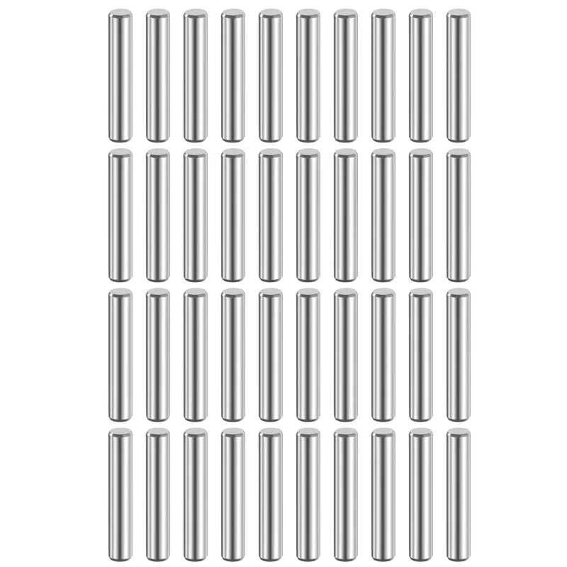 40 Pcs 5 mm x 25 mm Dowel Pins 316L Stainless Steel Shelf Support Peg Pin