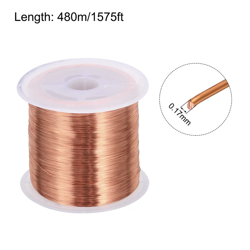0.17mm Magnet Wire 1575ft Enameled Copper Wire Enameled Magnet Winding Wire 100g