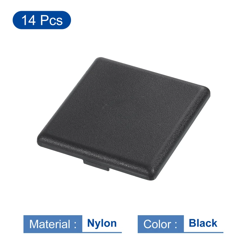 14Pcs Extruded End Cap Nylon 45x45mm 4545 Series European, Black