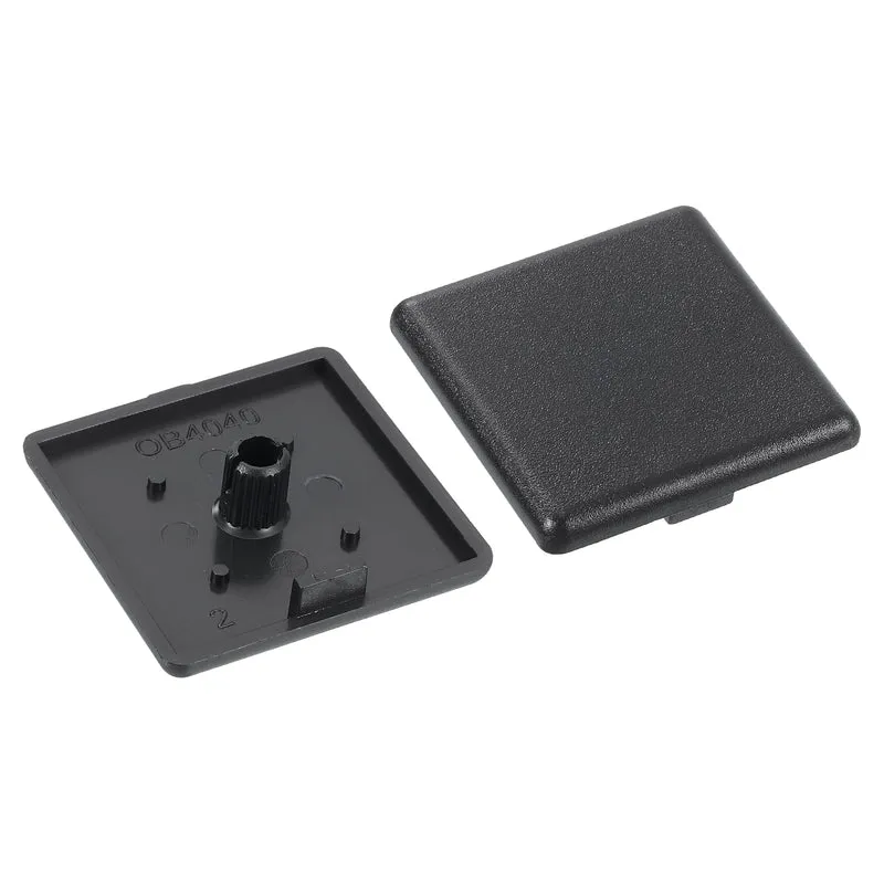 14Pcs Extruded End Cap Nylon 40x40mm 4040 Series European Black