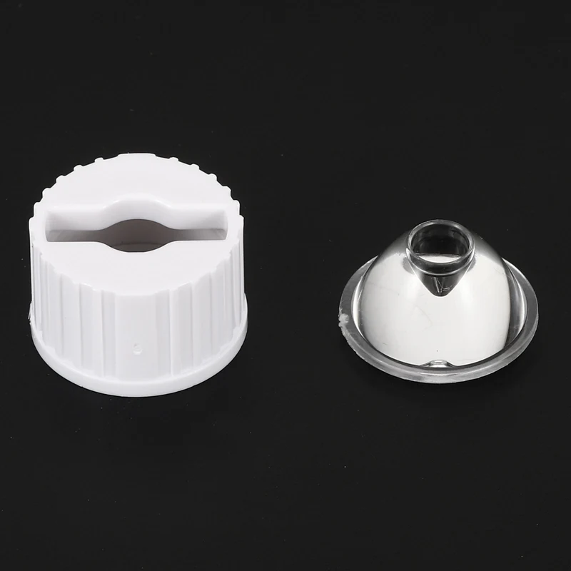 20mm LED Lens 5 Degree with Plastic Holder, 8 Set Acrylic Optical Lenses for 1W 3W High Power LED Light, White/Transparent