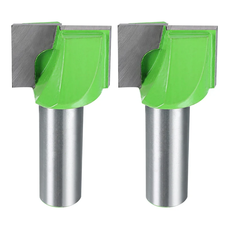 2pcs Bottom Cleaning Router Bits 1/2" Shank 1-3/32" x 25/32" Cut Carbide Tipped