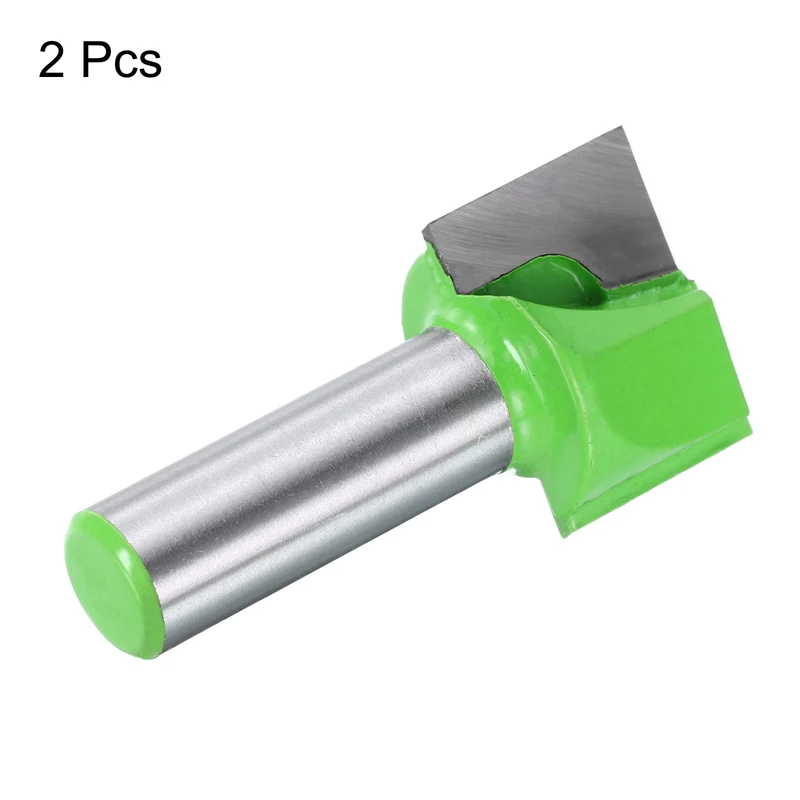 2pcs Bottom Cleaning Router Bits 1/2" Shank 1-3/32" x 25/32" Cut Carbide Tipped