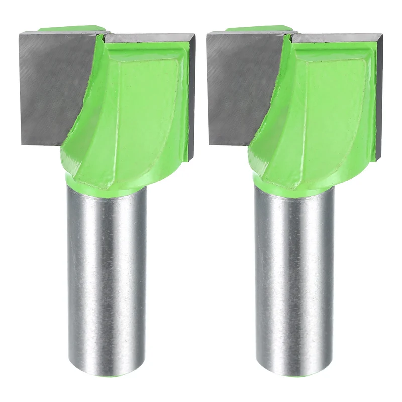2pcs Bottom Cleaning Router Bits 1/2" Shank 1-1/16" x 25/32" Cut Carbide Tipped