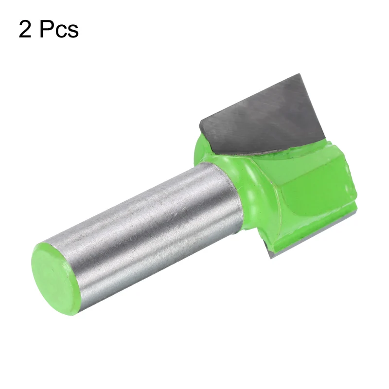 2pcs Bottom Cleaning Router Bits 1/2" Shank 1-1/32" x 25/32" Cut Carbide Tipped