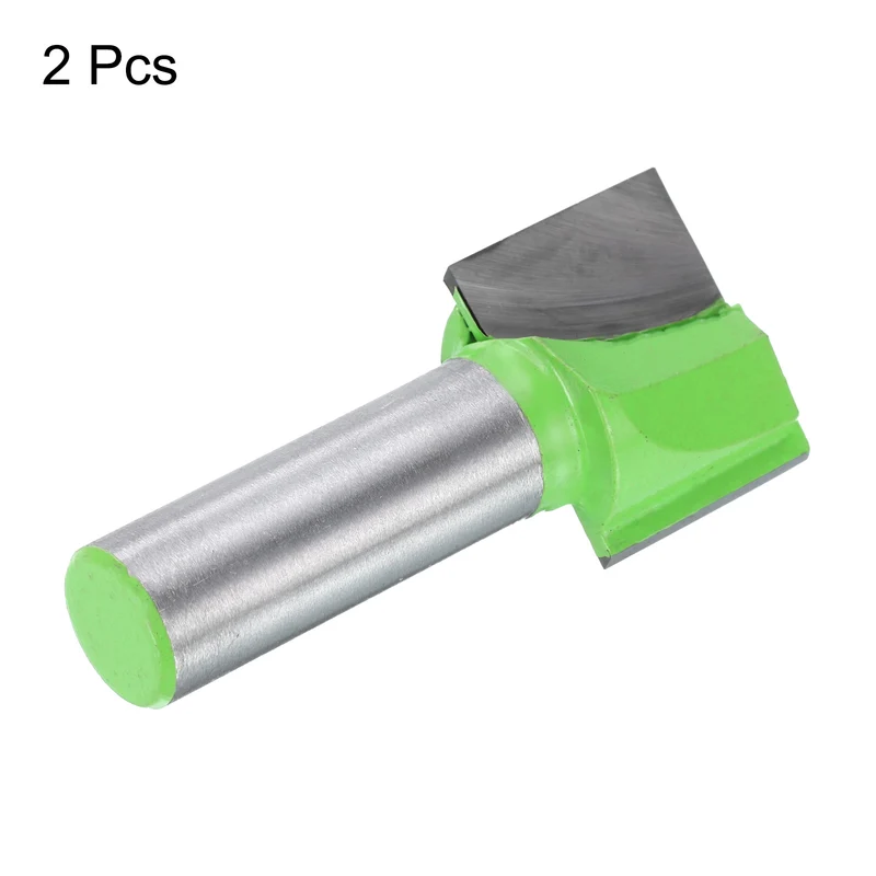 2pcs Bottom Cleaning Router Bits 1/2" Shank 1" x 25/32" Cut Carbide Tipped