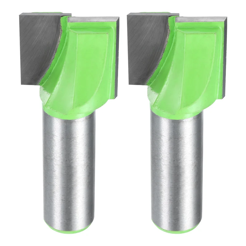 2pcs Bottom Cleaning Router Bits 1/2" Shank 29/32" x 25/32" Cut Carbide Tipped