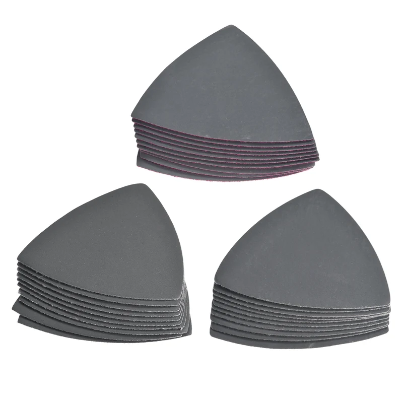 Triangle Sandpapers 1200/1500/2000 Grit 3-1/2" Hook and Loop Sanding Pads 30pcs