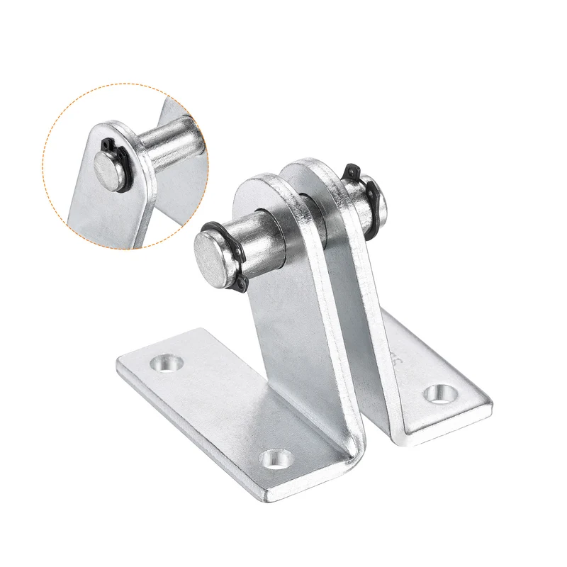 70x56mm Air Cylinder Rod Clevis Mounting Bracket Rear Pivot Mount Pneumatic Parts, Silver