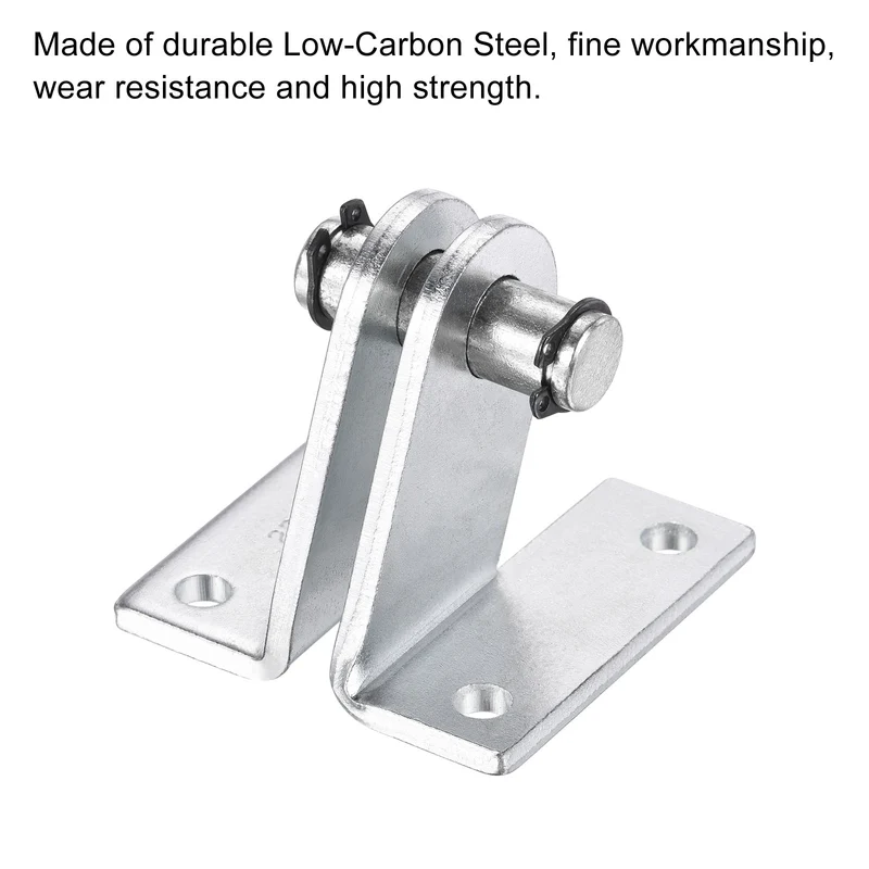 70x56mm Air Cylinder Rod Clevis Mounting Bracket Rear Pivot Mount Pneumatic Parts, Silver