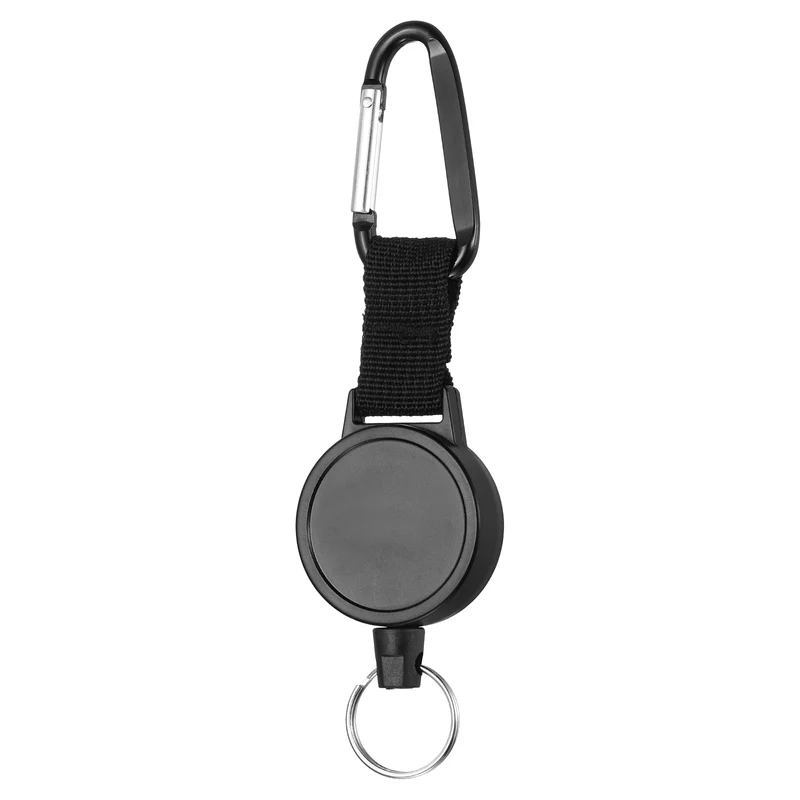 1Pcs Microphone Retractable Holder 0.04"×24.8" Steel Cable Black, for Drivers