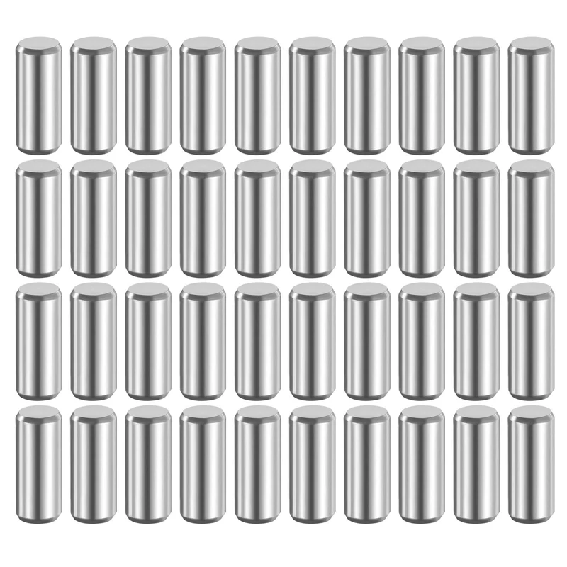40Pcs 5mm x 12mm Dowel Pins 316L Stainless Steel Shelf Support Peg Pin