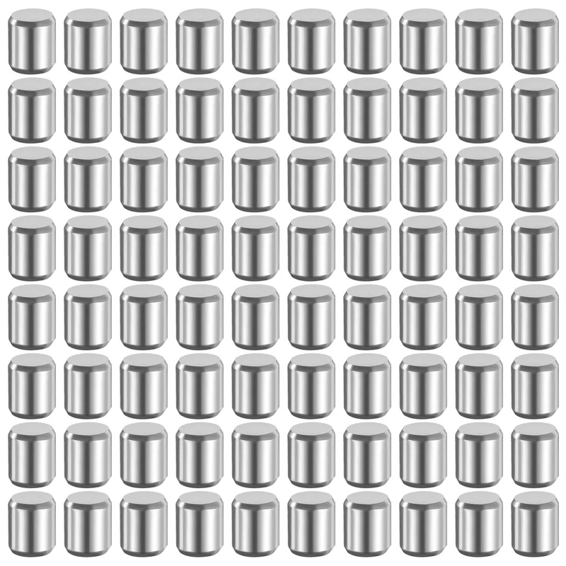 80 Pcs 5 mm x 6 mm Dowel Pins 316L Stainless Steel Shelf Support Peg Pin
