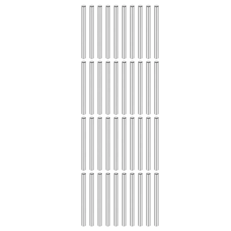 40 Pcs 4 mm x 50 mm Dowel Pins 316L Stainless Steel Shelf Support Peg Pin