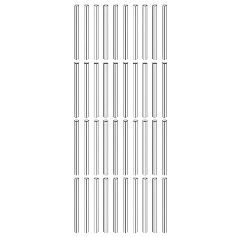 40 Pcs 4 mm x 45 mm Dowel Pins 316L Stainless Steel Shelf Support Peg Pin