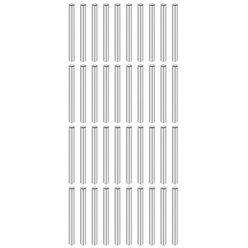 40 Pcs 4 mm x 40 mm Dowel Pins 316L Stainless Steel Shelf Support Peg Pin