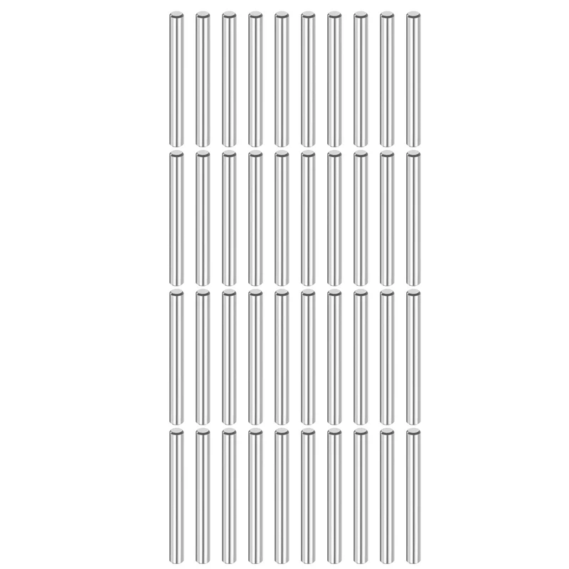40 Pcs 4 mm x 35 mm Dowel Pins 316L Stainless Steel Shelf Support Peg Pin