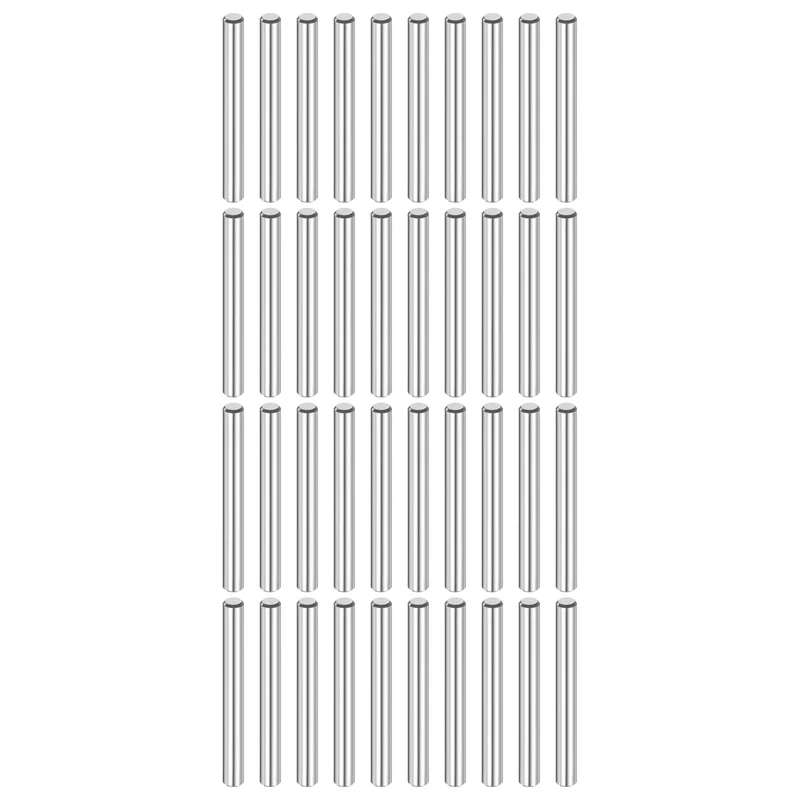 40 Pcs 4 mm x 30 mm Dowel Pins 316L Stainless Steel Shelf Support Peg Pin