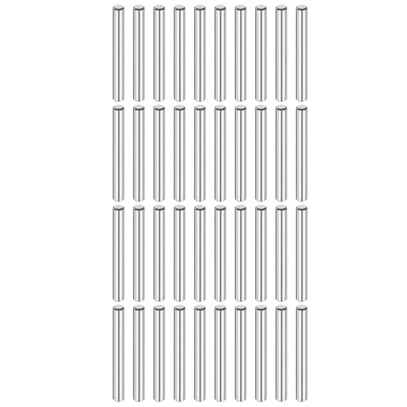 40 Pcs 4 mm x 28 mm Dowel Pins 316L Stainless Steel Shelf Support Peg Pin