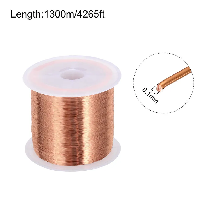 0.1mm Magnet Wire 4265ft Enameled Copper Wire Enameled Magnet Winding Wire 100g