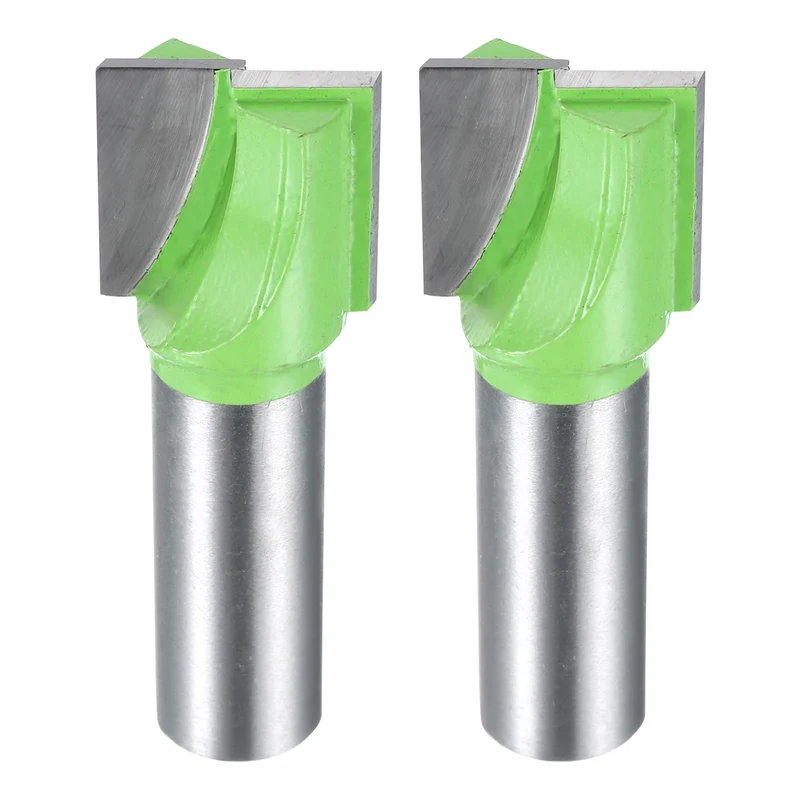 2pcs Bottom Cleaning Router Bits 1/2" Shank 25/32" x 25/32" Cut Carbide Tipped
