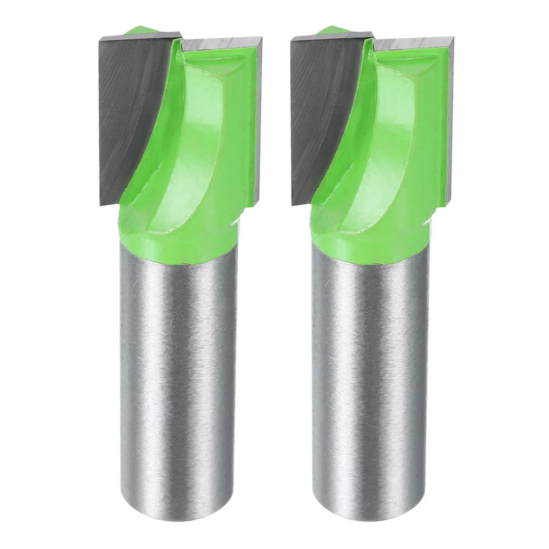 2pcs Bottom Cleaning Router Bits 1/2" Shank 21/32" x 25/32" Cut Carbide Tipped