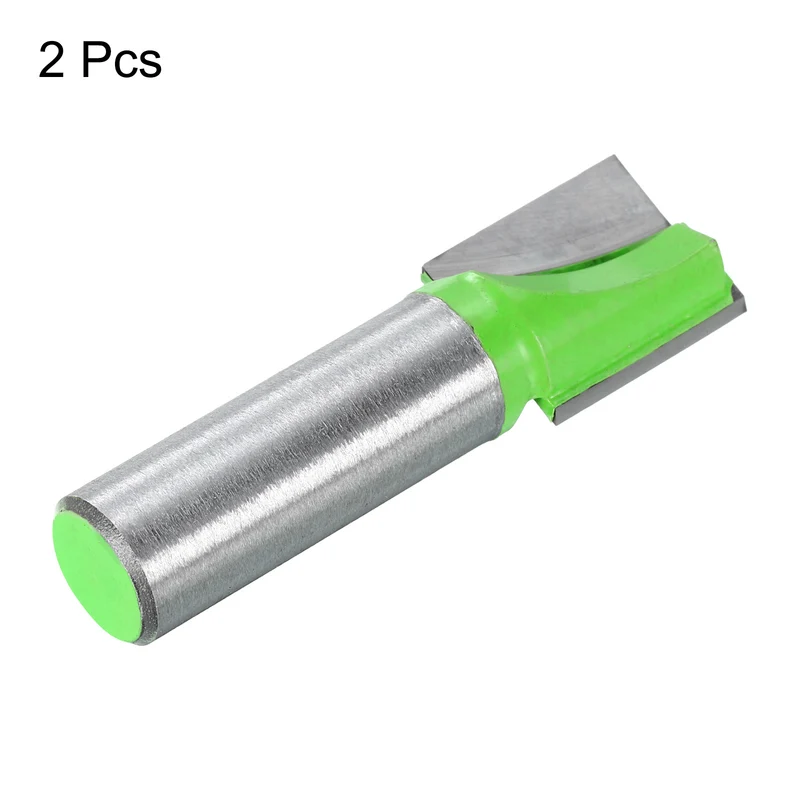 2pcs Bottom Cleaning Router Bits 1/2" Shank 21/32" x 25/32" Cut Carbide Tipped