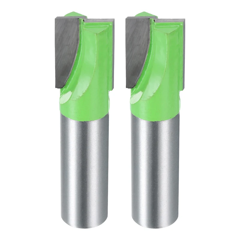 2pcs Bottom Cleaning Router Bits 1/2" Shank 19/32" x 25/32" Cut Carbide Tipped