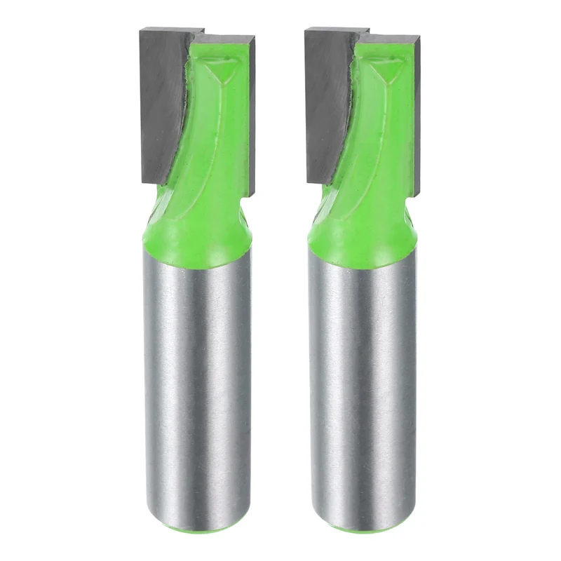2pcs Bottom Cleaning Router Bits 1/2" Shank 1/2" x 25/32" Cut Carbide Tipped