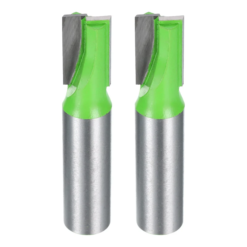 2pcs Bottom Cleaning Router Bits 1/2" Shank 15/32" x 25/32" Cut Carbide Tipped
