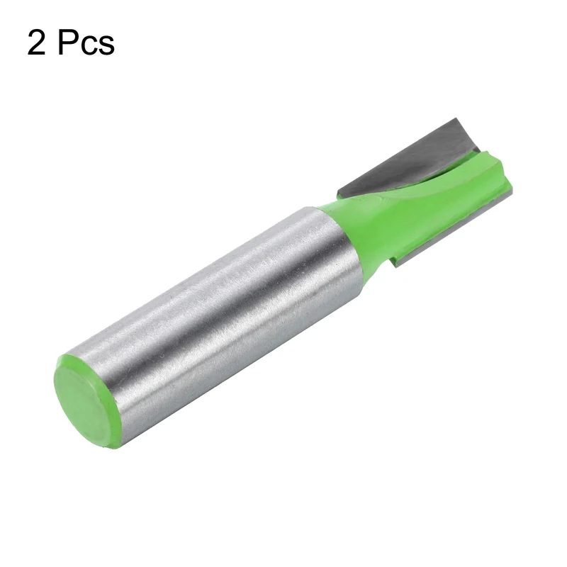 2pcs Bottom Cleaning Router Bits 1/2" Shank 15/32" x 25/32" Cut Carbide Tipped