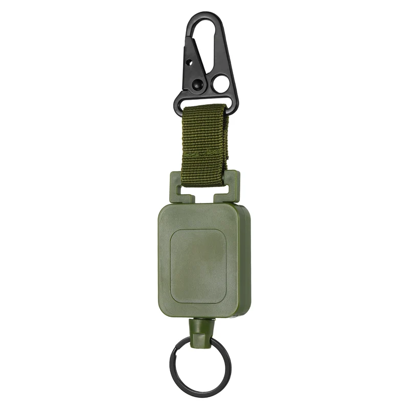 1Pcs Microphone Retractable Holder 0.03"×24" Steel Cable Army Green, for Drivers
